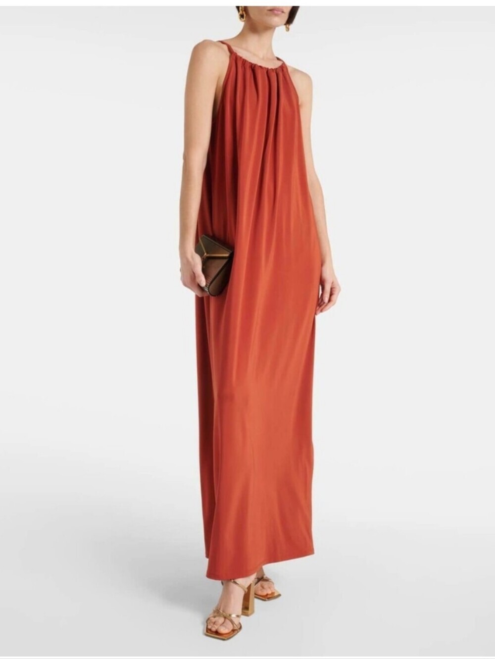 NWT Max Mara Long Stretch Jersey Halter Maxi Dress - Size XS (New With Tags)